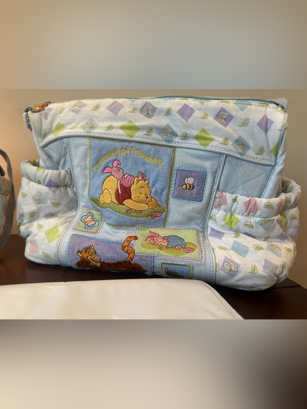 Winnie the Pooh vintage diaper bag and bottle bag - Dreaming of Friendship